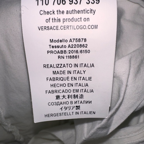 Versace Men's Flat-front cotton Pants size 54(38) - Picture 10 of 14